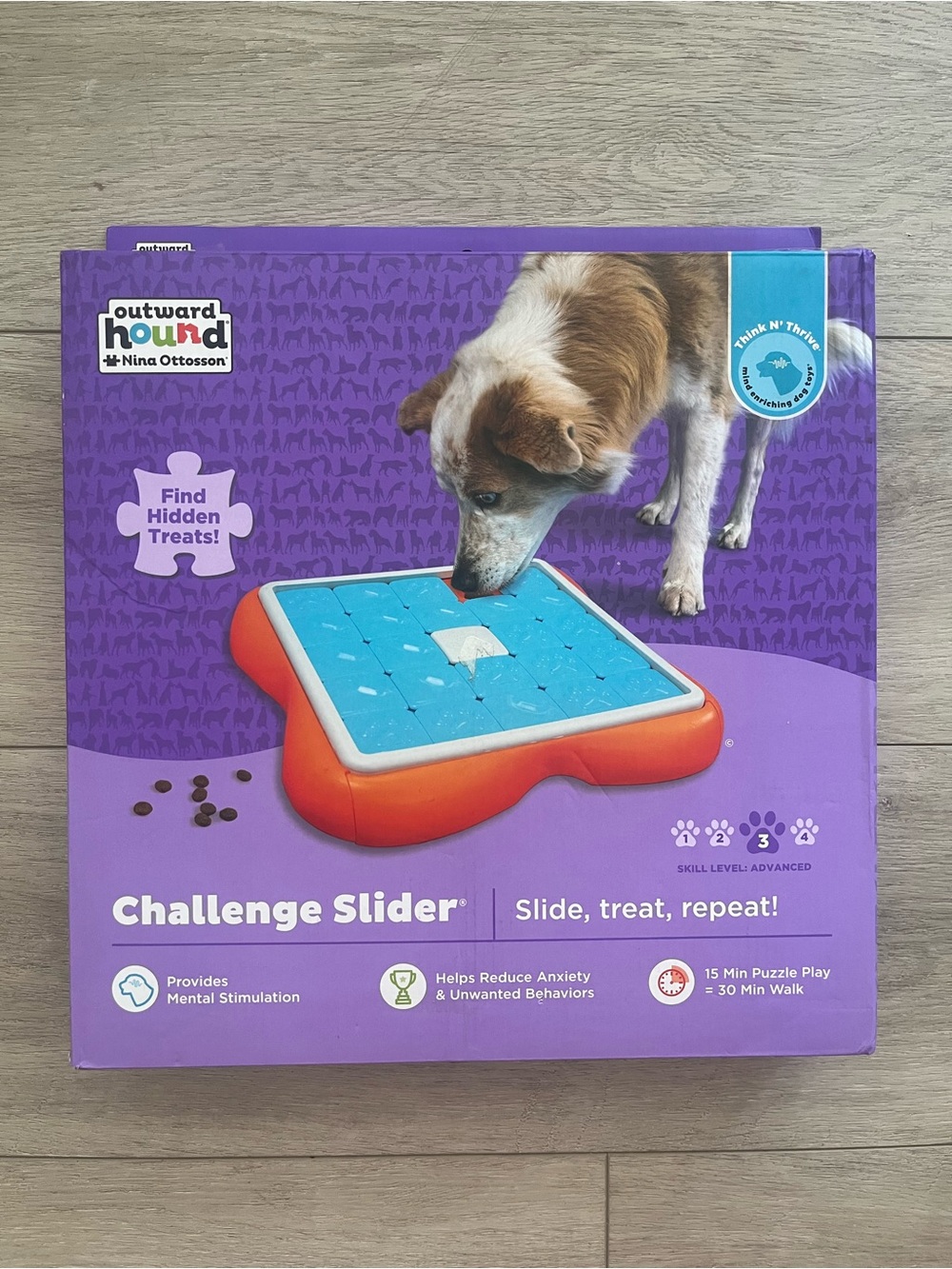 Outward Hound Orange/Blue Challenge Slider Dog Puzzle